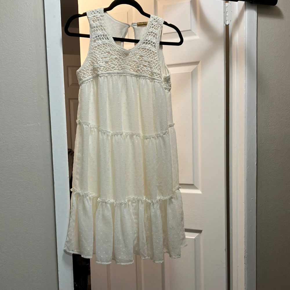 Wrangler Cream Sleeveless V-Neck Sundress